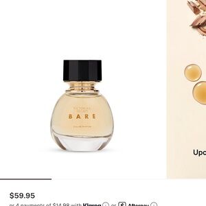 Victoria's Secret Bare Perfume with Black Cap